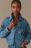 Pilcro Embroidered Utility Denim Jacket