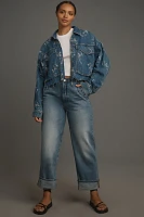 Pilcro Embroidered Utility Denim Jacket