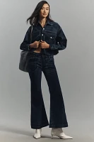 Pilcro Washed Cropped Denim Jacket