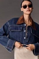 Pilcro Cropped Denim Barn Jacket