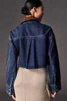 Pilcro Cropped Denim Barn Jacket