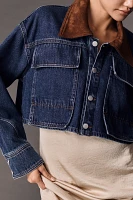 Pilcro Cropped Denim Barn Jacket