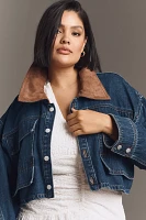 Pilcro Cropped Denim Barn Jacket