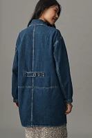 Pilcro Utility Denim Long Chore Jacket