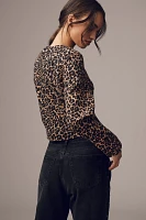 The Cora Patch Pocket Jacket by Maeve: Leopard Edition