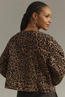 The Cora Patch Pocket Jacket by Maeve: Leopard Edition