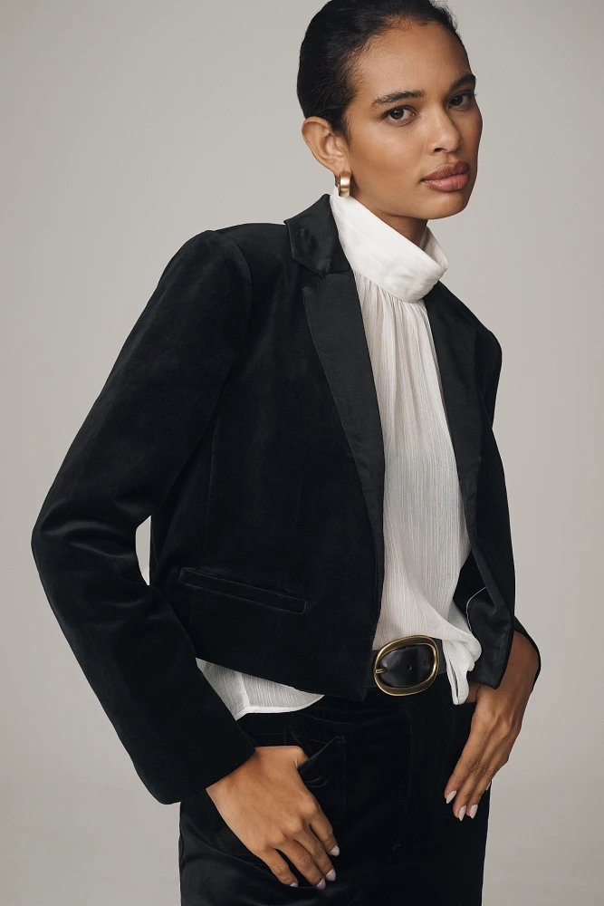 Maeve Cropped Tux Blazer