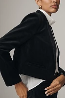 Maeve Cropped Tux Blazer