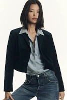 Maeve Cropped Tux Blazer