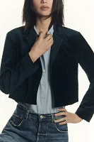 Maeve Cropped Tux Blazer