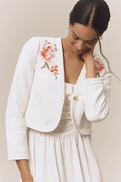 Derek Lam 10 Crosby Bayle Embroidered Tweed Jacket