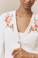 Derek Lam 10 Crosby Bayle Embroidered Tweed Jacket