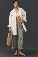 The Tillie Relaxed Denim Shacket by Pilcro: Whipstitch Edition
