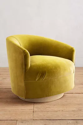 Velvet Amoret Swivel Chair