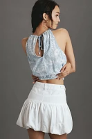 BLANKNYC Soda Pop Bubble Denim Mini Skirt
