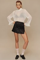 Anna Sui Textured Mini Skirt