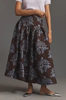 By Anthropologie Brocade Midi Skirt