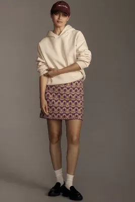 Maeve Mod Sweater Mini Skirt