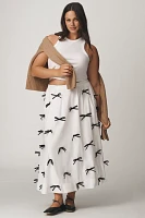 Maeve 3D Bows Midi Skirt