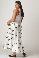 Maeve 3D Bows Midi Skirt