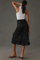 Maeve Ribbon Pencil Midi Skirt