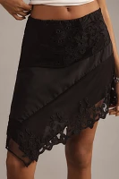 Maeve Asymmetrical Lace-Trim Skirt