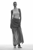 Maeve Belted Column Maxi Skirt