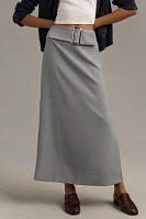 Maeve Belted Column Maxi Skirt