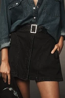 Pilcro Sculpted Denim Mini Skirt