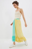 Eva Franco Lynsey Gingham Maxi Skirt