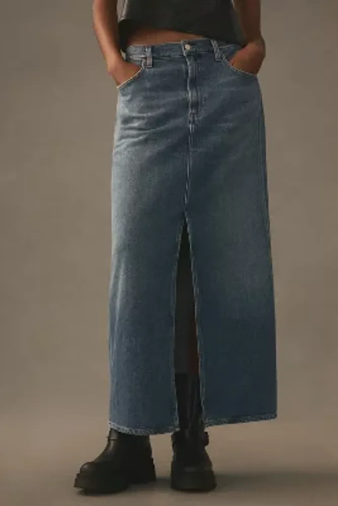 AGOLDE Leif Denim Maxi Skirt