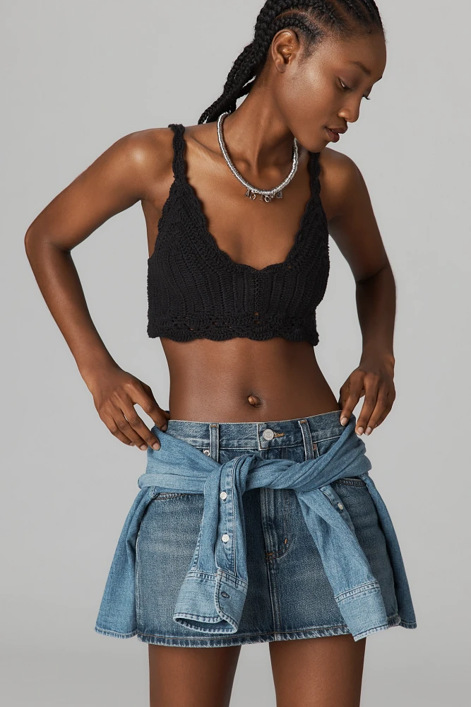AGOLDE Alek Denim Mini Skirt