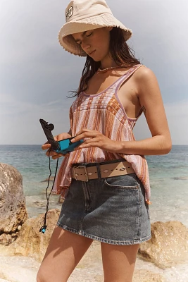 AGOLDE Alek Denim Mini Skirt