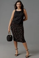 AFRM Plus Noha Strapless Mesh Ruched Midi Skirt