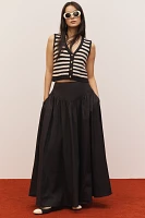 Maeve Drop-Waist A-Line Maxi Skirt