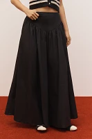 Maeve Drop-Waist A-Line Maxi Skirt