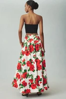 Maeve Drop-Waist A-Line Maxi Skirt