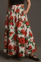 Maeve Drop-Waist A-Line Maxi Skirt