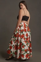 Maeve Drop-Waist A-Line Maxi Skirt