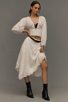 By Anthropologie Asymmetrical Midi Skirt