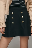 Maeve Ponte Skater Mini Skirt