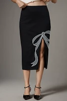 Maeve Bow Midi Pencil Skirt