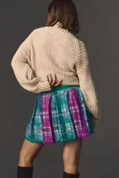 Maeve Pleated Knit Mini Skirt
