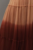 Let Me Be Ombre Tulle Maxi Skirt