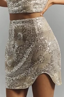 Elliatt Caledonia Sequin Mini Skirt