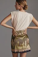 Geisha Designs India Sequin Mini Skirt