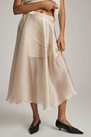 Bl-nk Full Shimmer Midi Skirt