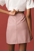 By Anthropologie Micro Mini Faux Leather Skirt