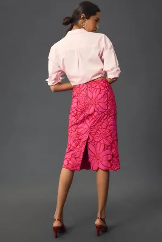 Maeve Floral Cutwork Skirt