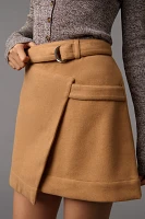 Maeve Belted Wrap Mini Skirt